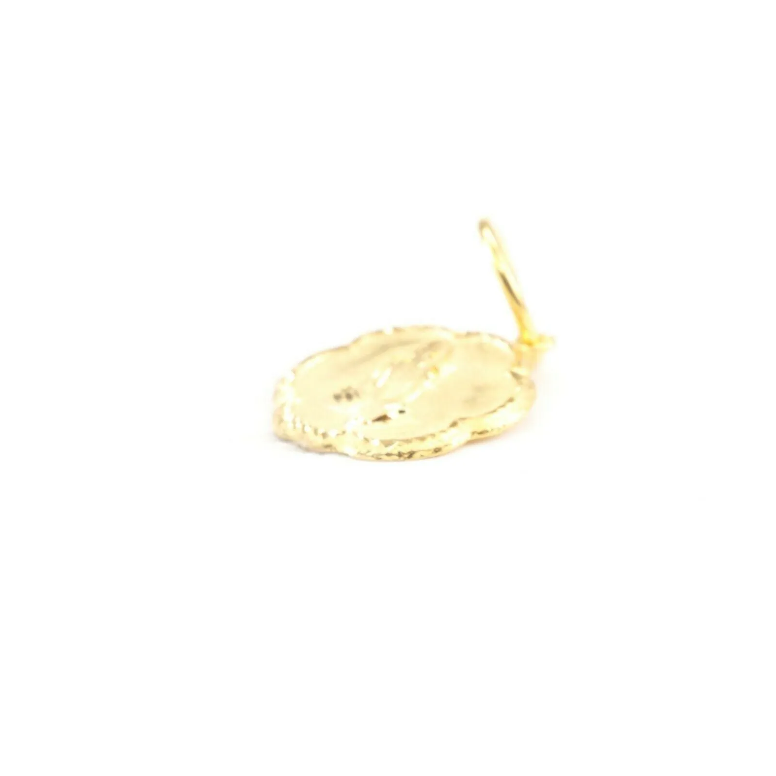 22k Pendant Solid Gold ELEGANT Simple Diamond Simple Prayer Pendant P1526