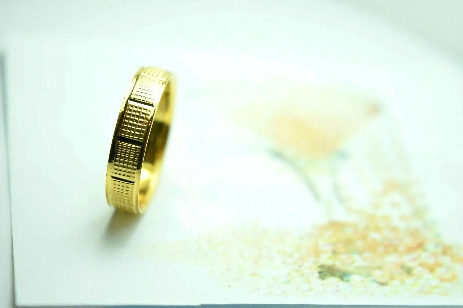 22k RIng solid gold Elegant Wedding Band unisex with Simple Finishing r216