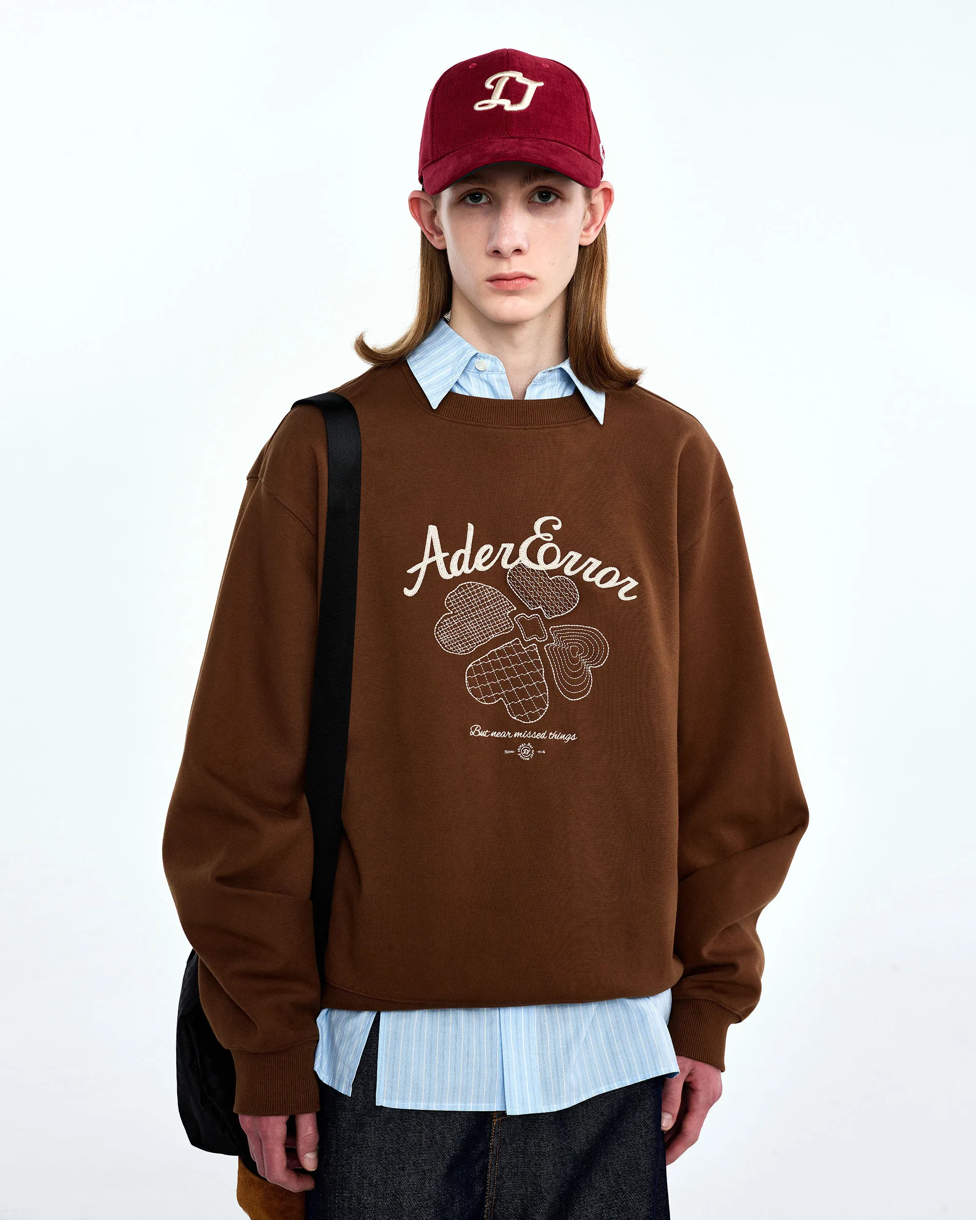 ADERERROR  |Unisex Street Style Long Sleeves Logo Sweatshirts