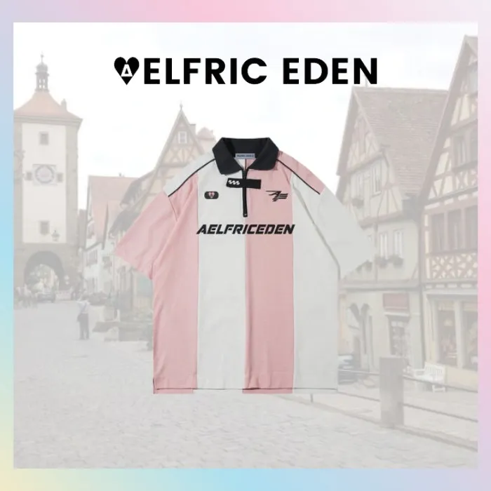 Aelfric Eden  |Unisex Street Style Oversized Polos