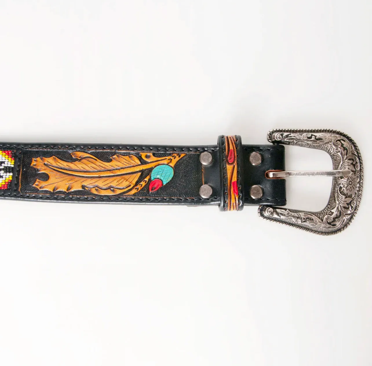 American Darling Tooled Leather Western Fashion Belt