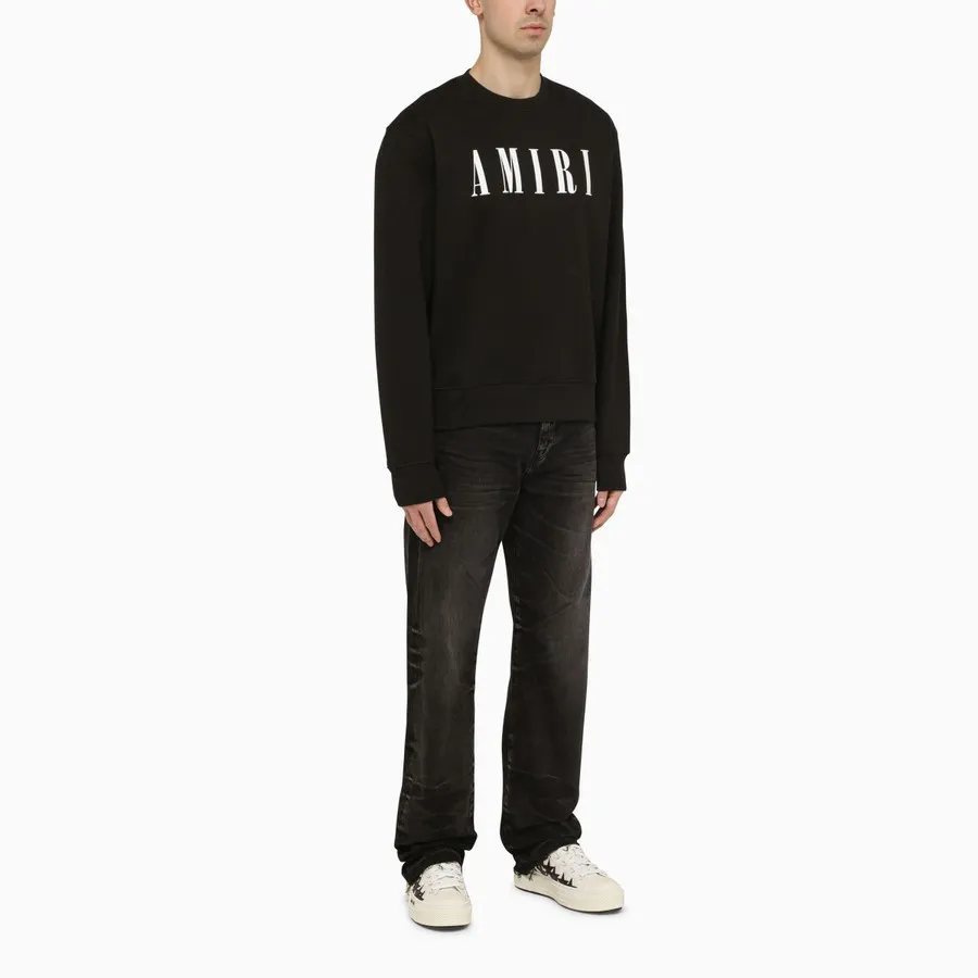 AMIRI  |Street Style Plain Cotton Logo Sweatshirts