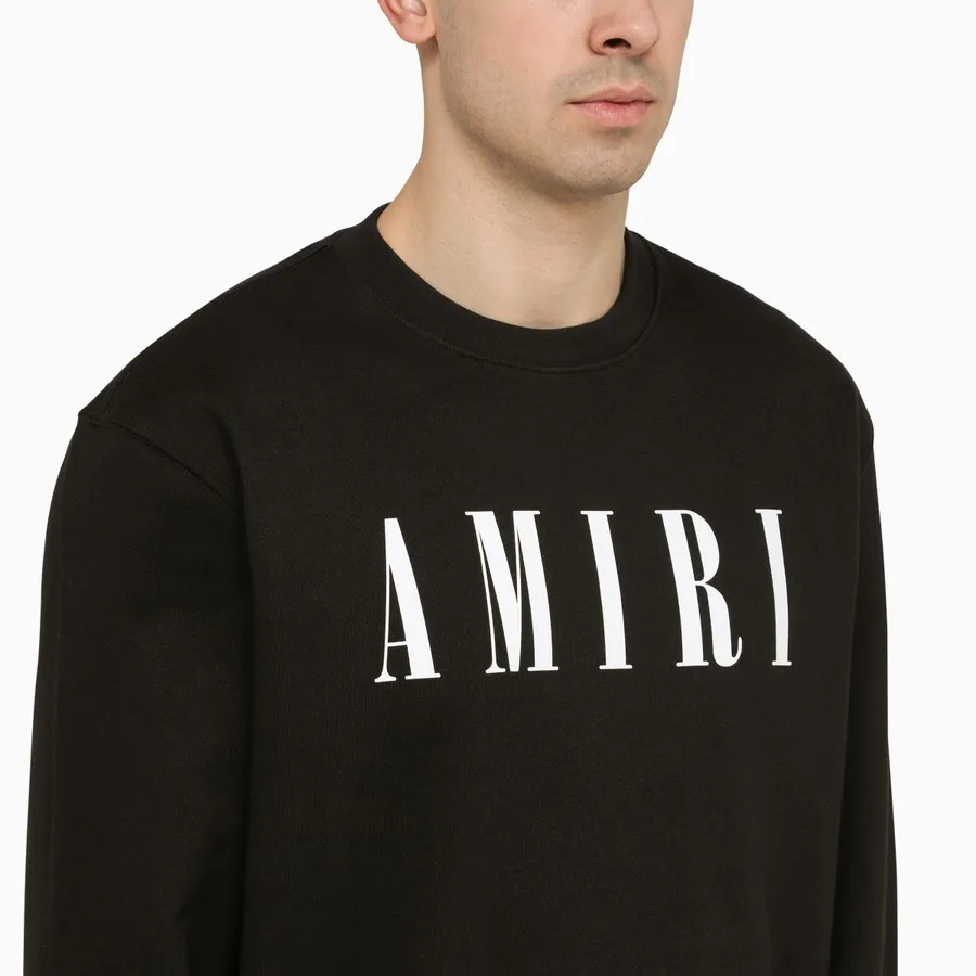 AMIRI  |Street Style Plain Cotton Logo Sweatshirts