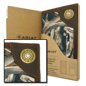 Ariat Western Mens Camo Shotgun Shell Rodeo Wallet Checkbook Cover A35236284