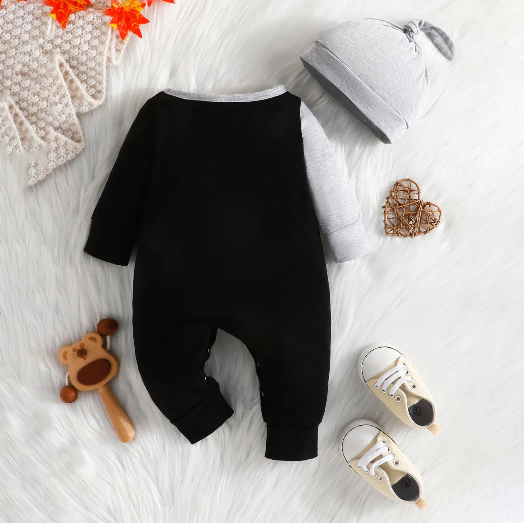 Baby Girls Boys Letters Color-blocking Jumpsuits Wholesale 24011188