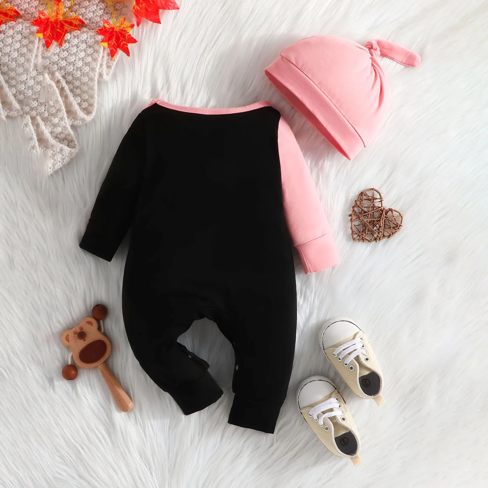 Baby Girls Boys Letters Color-blocking Jumpsuits Wholesale 24011188