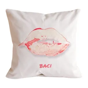 Baci/Kiss Pillow Case - 18 x 18 2-sided