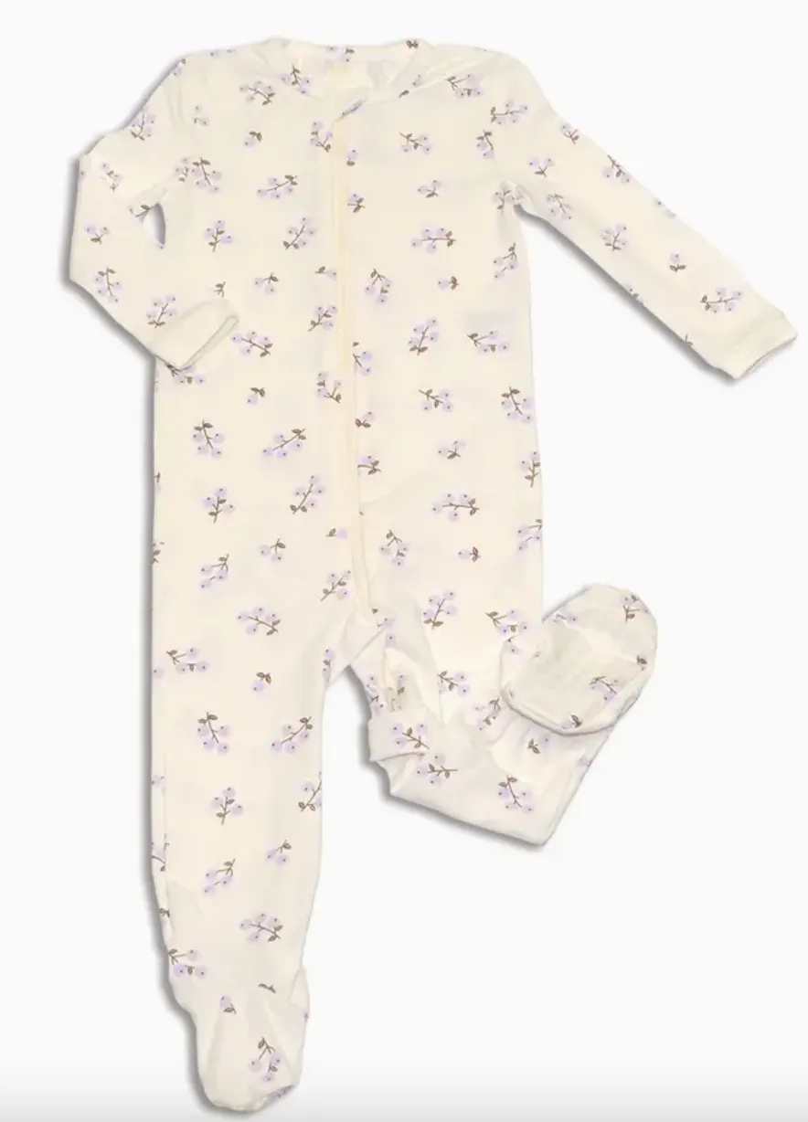 Bamboo Baby Zip-Up Footed Sleeper