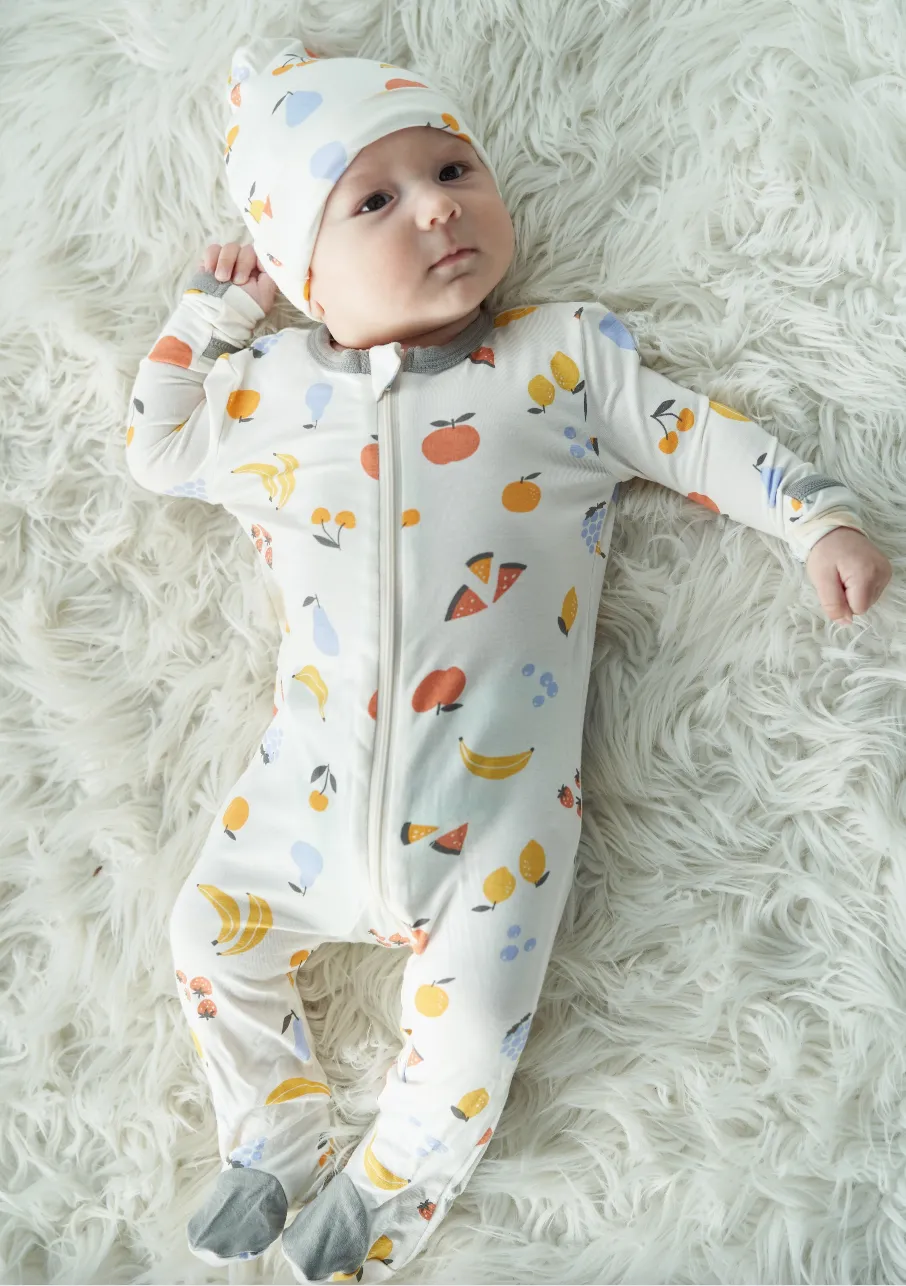 Bamboo Baby Zip-Up Footed Sleeper