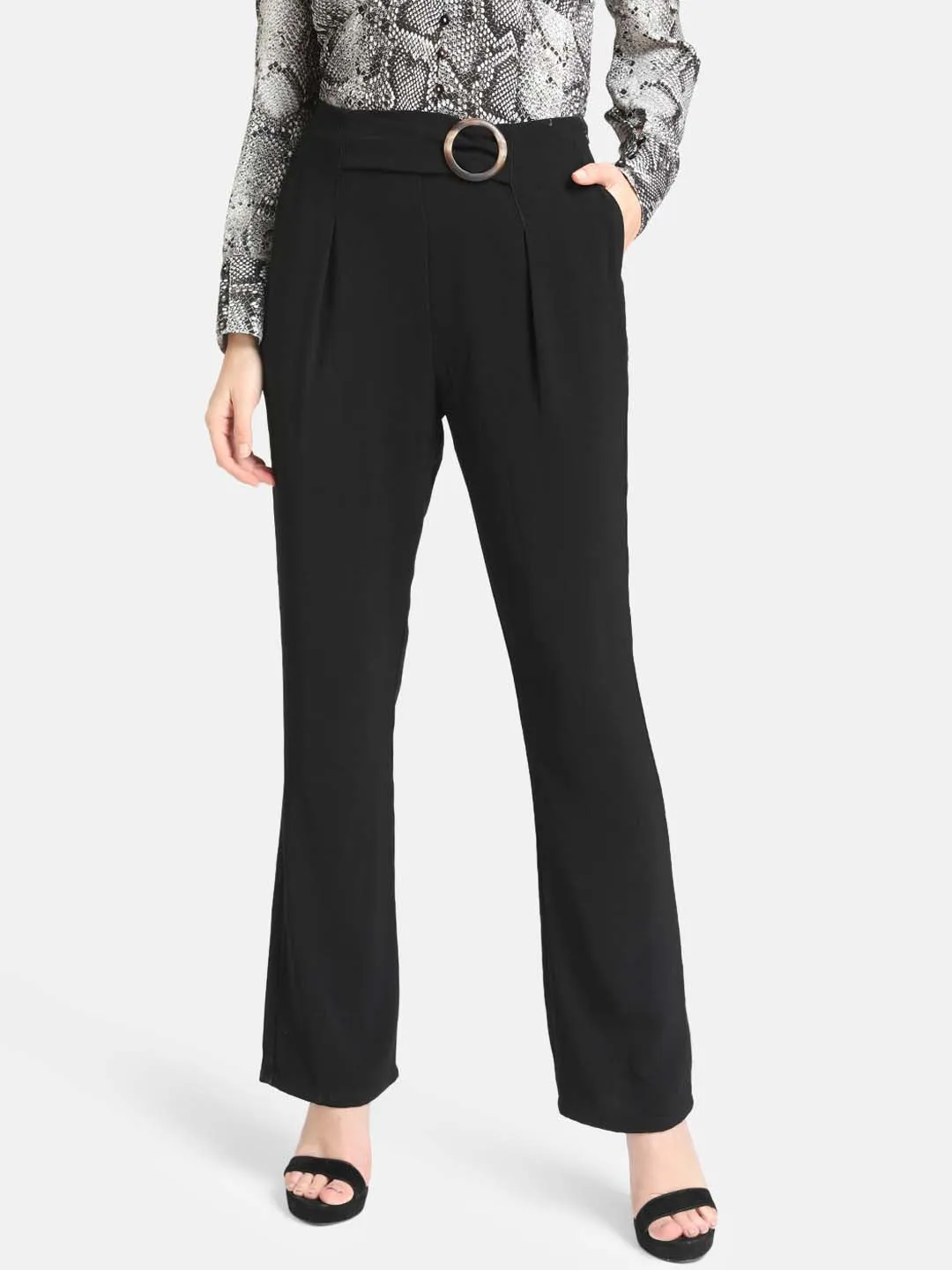 Black Trouser With Ring At Front