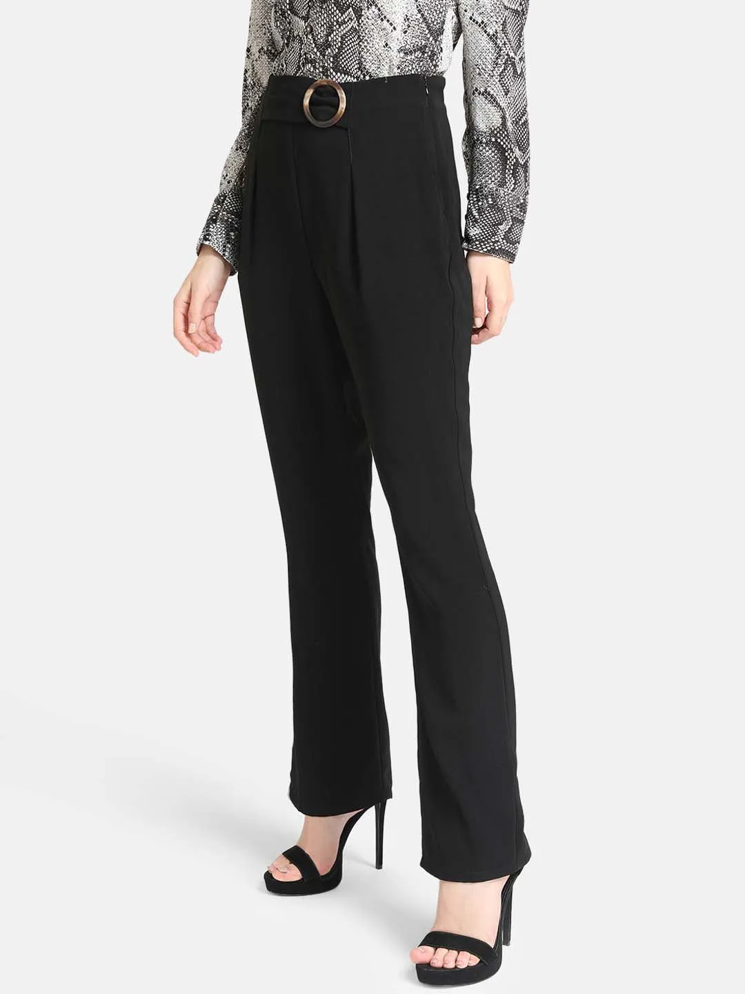 Black Trouser With Ring At Front