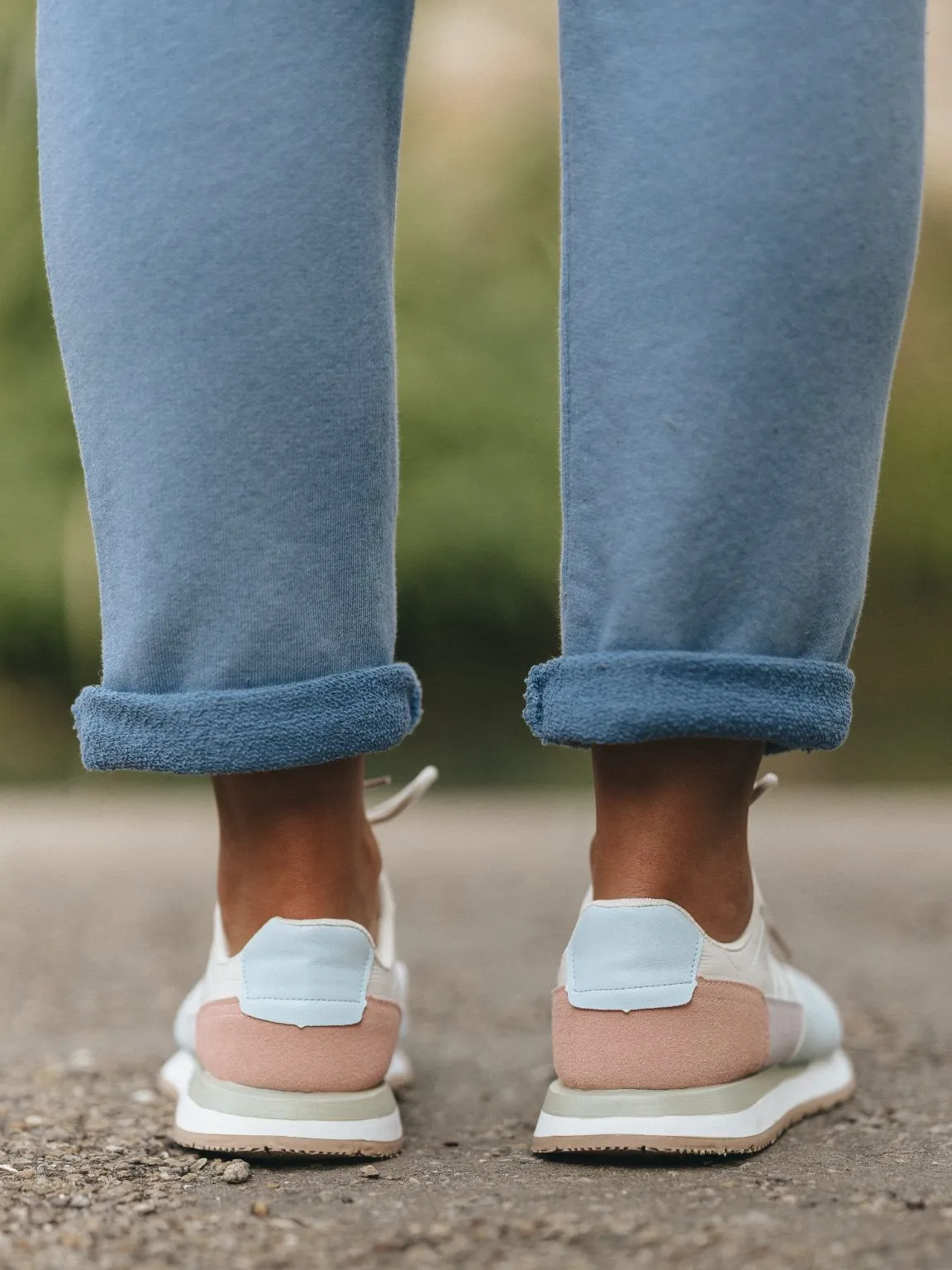 Blue Athena Colour Block Trainers