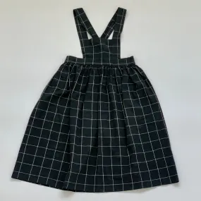 Bonpoint Grey And White Check Pinafore Dress: 10 Years