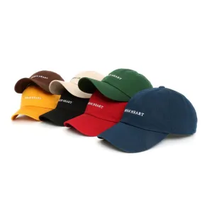 Breakheart Typo Embroidery Baseball Caps Hats Unisex Mens Womens 100% Washed Cotton Adjustable Korean Style Fashion Accessories