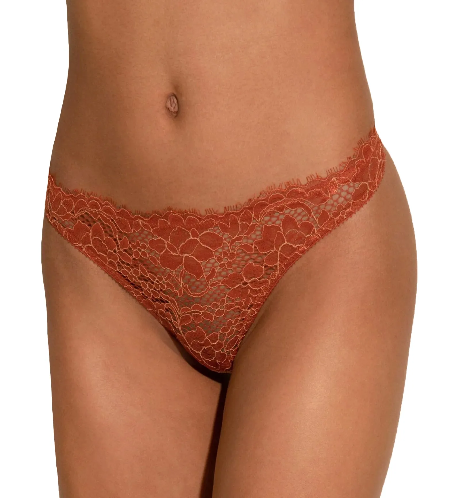 Cosabella Pret-A-Porter Modal Low Rise Thong (PRETA0322) - Sahara/Taaja Mango