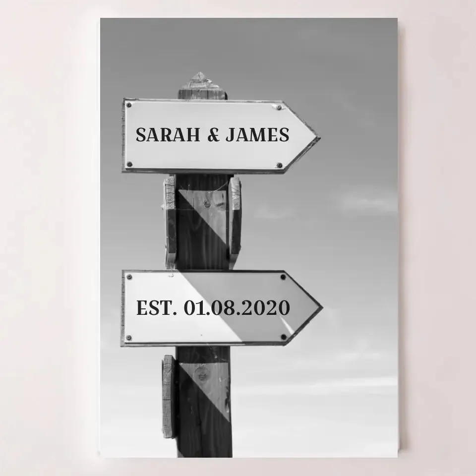 Customized Street Sign Canvas