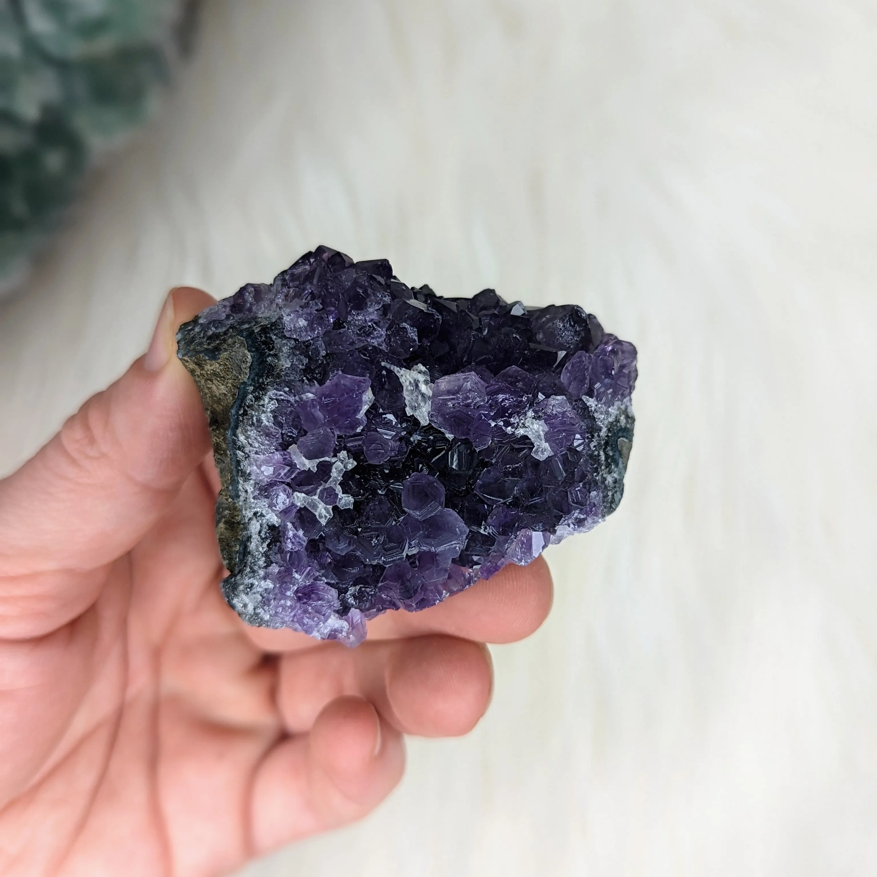 Deep Purple Amethyst Cluster ~ Activate Your Flow State