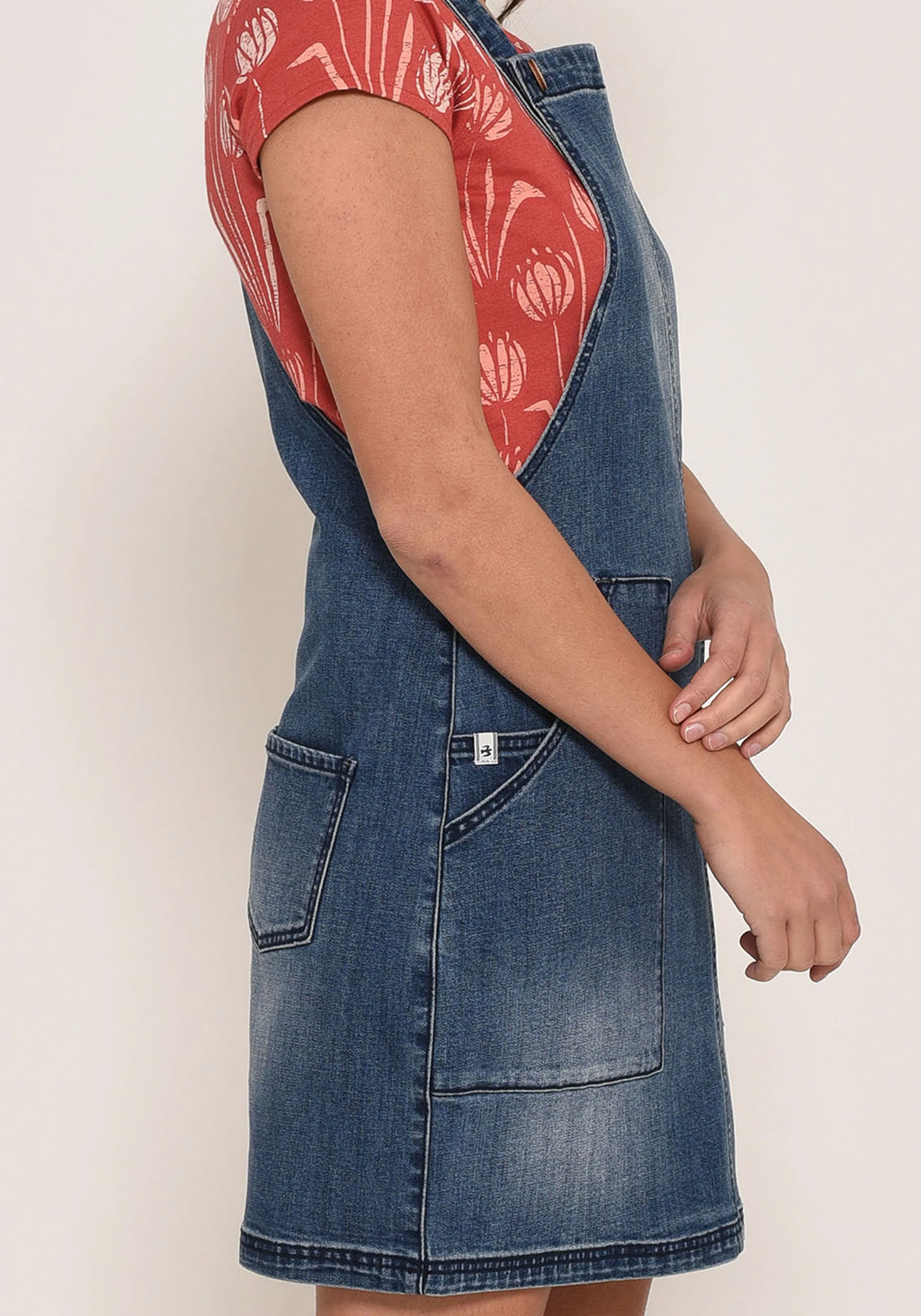 Denim Pinafore Dress