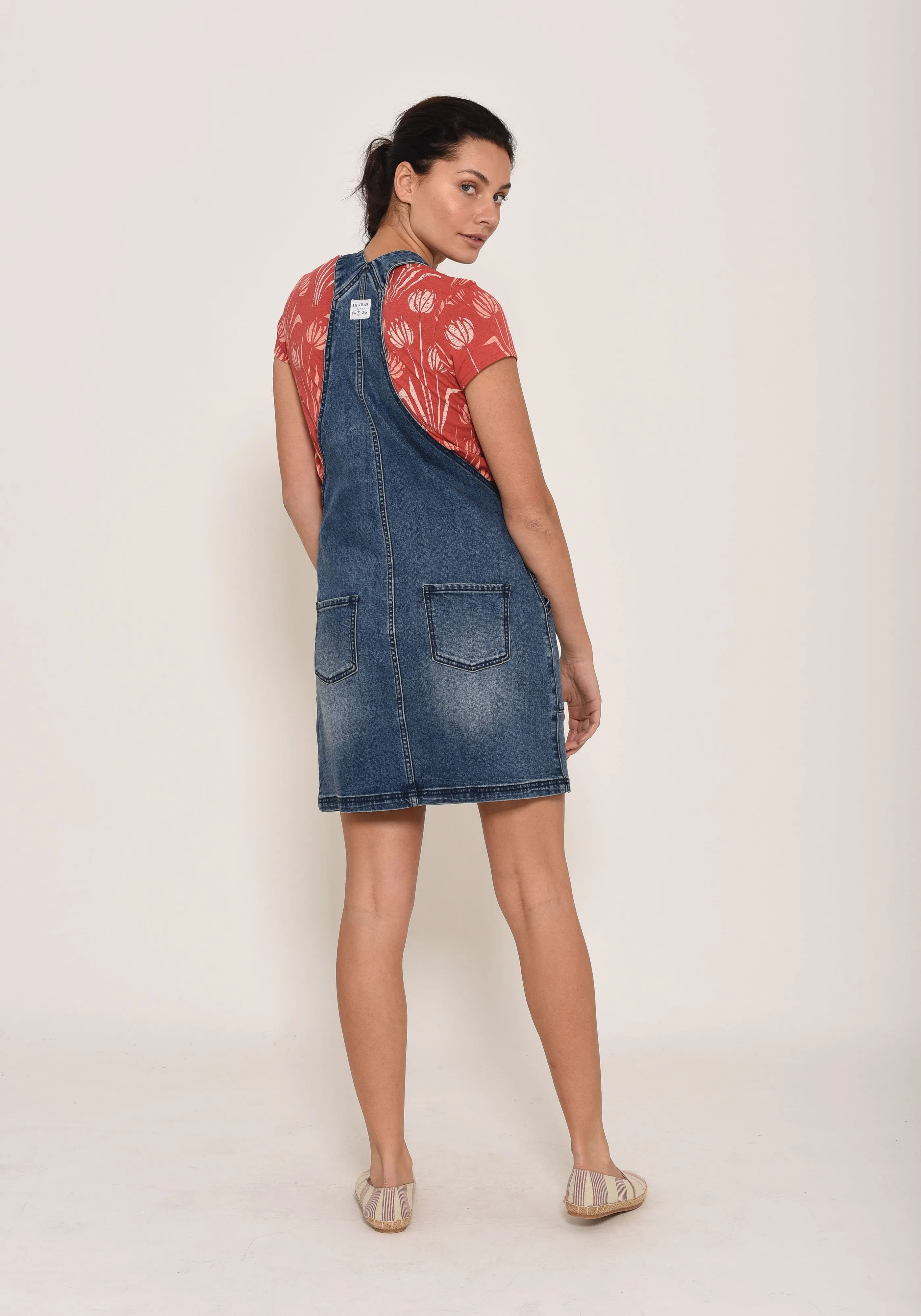 Denim Pinafore Dress