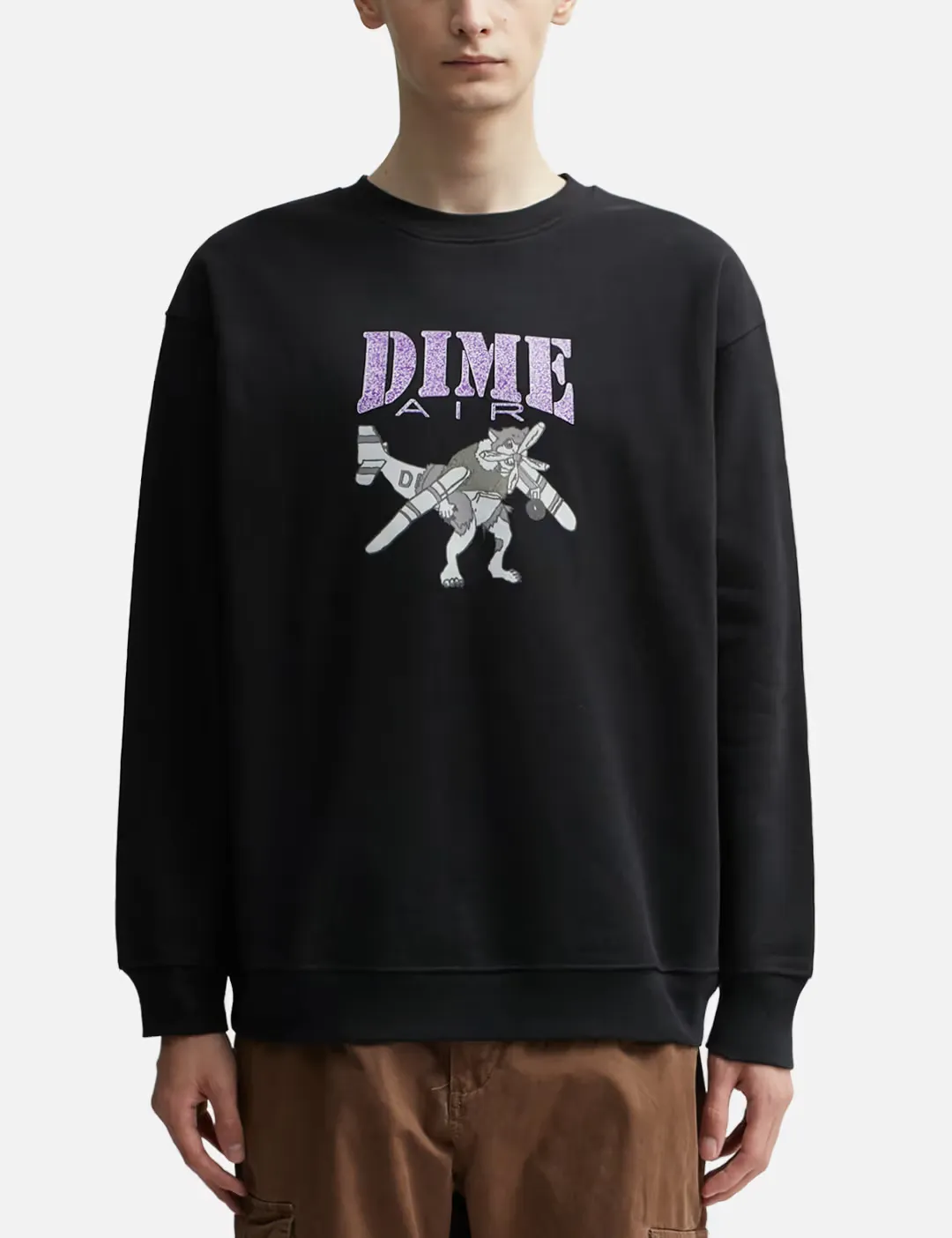 Dime  |Unisex Street Style Logo Skater Style Sweatshirts