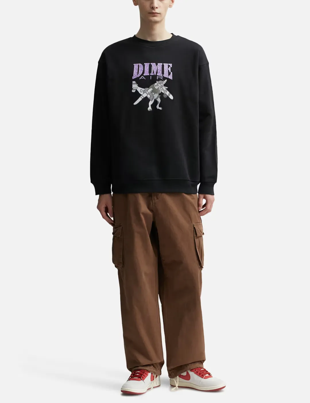 Dime  |Unisex Street Style Logo Skater Style Sweatshirts