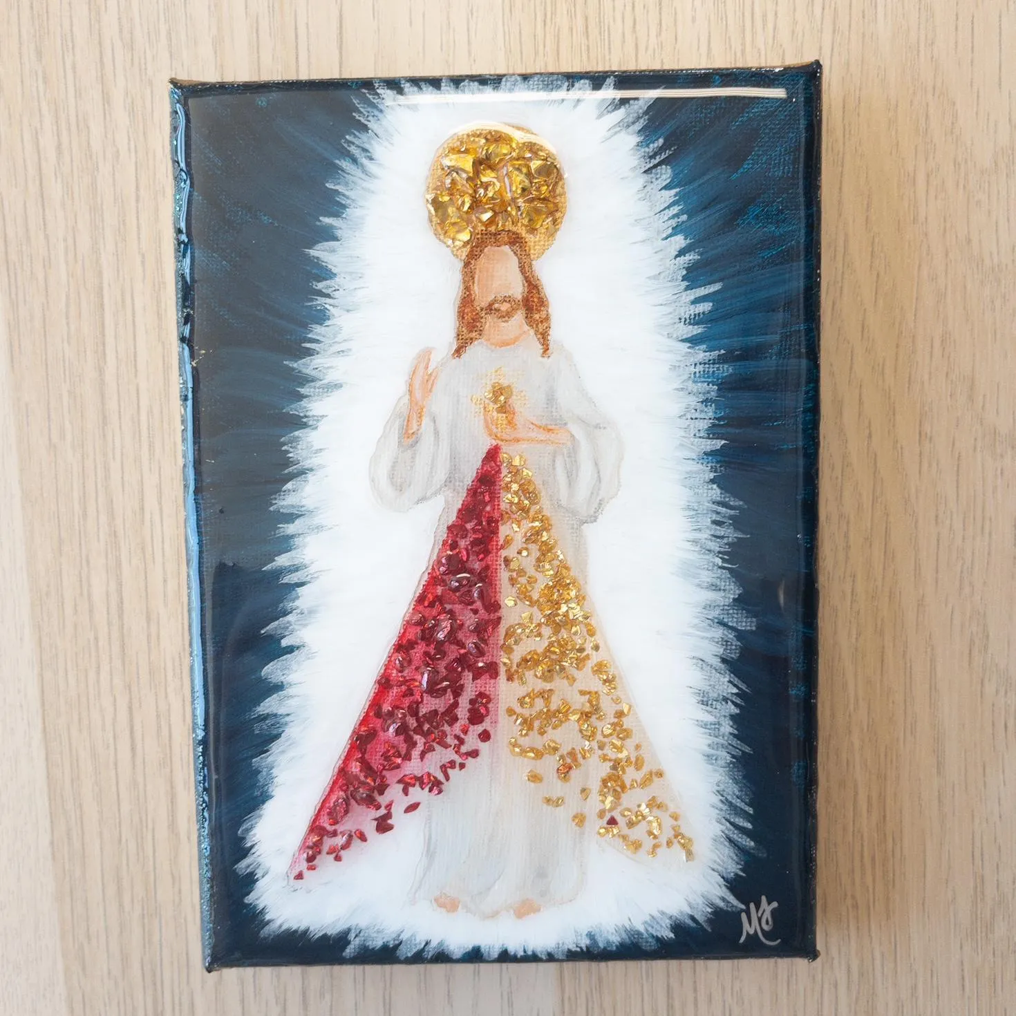 Divine Mercy Original Painting {5x7}