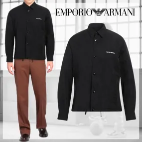 EMPORIO ARMANI  |Unisex Nylon Street Style Plain Logo Shirts