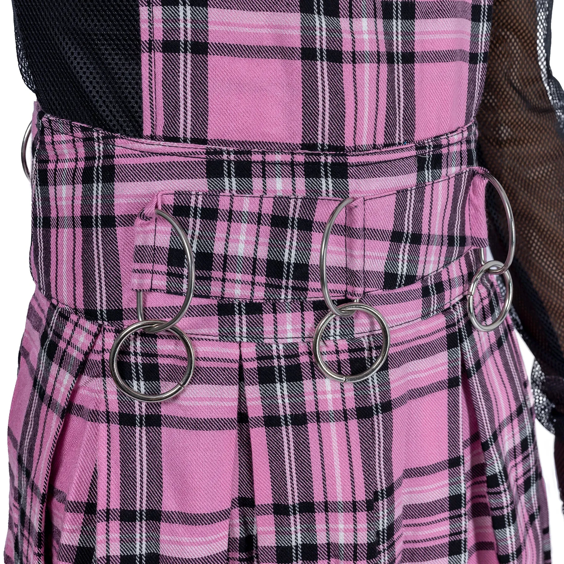 FAYE PINAFORE - PINK CHECK