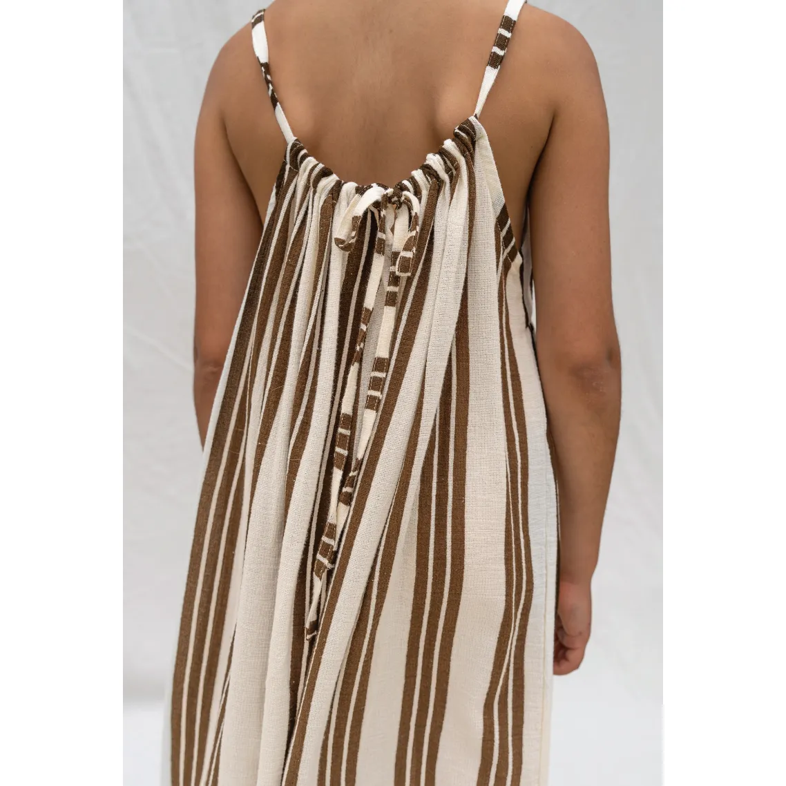 Field Dress - Cocoa Stripe