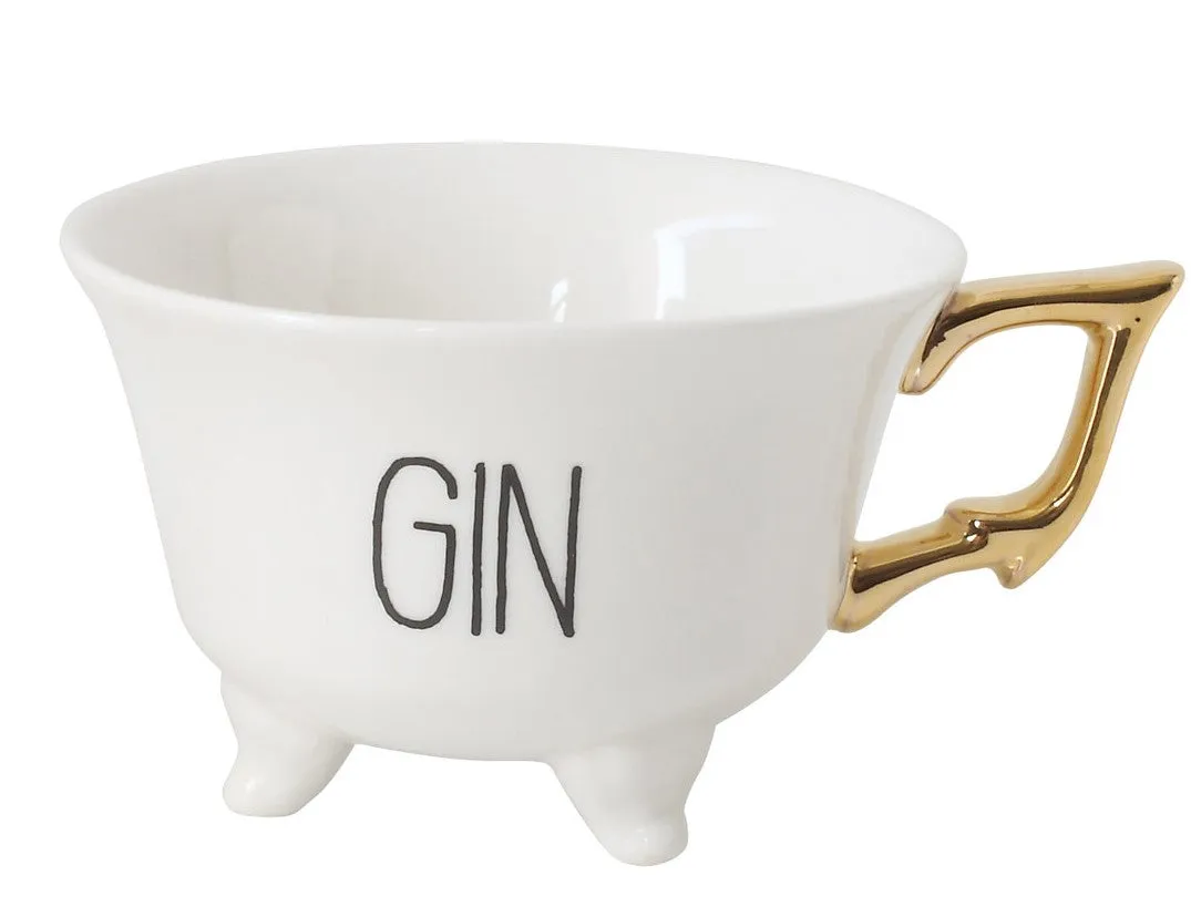 FOOTED BOOZE TEACUPS