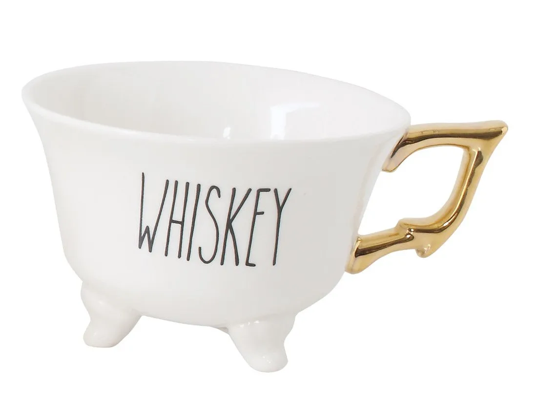 FOOTED BOOZE TEACUPS