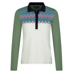 Golfino Winter Game Ladies Golf Polo Shirt Sea Spray