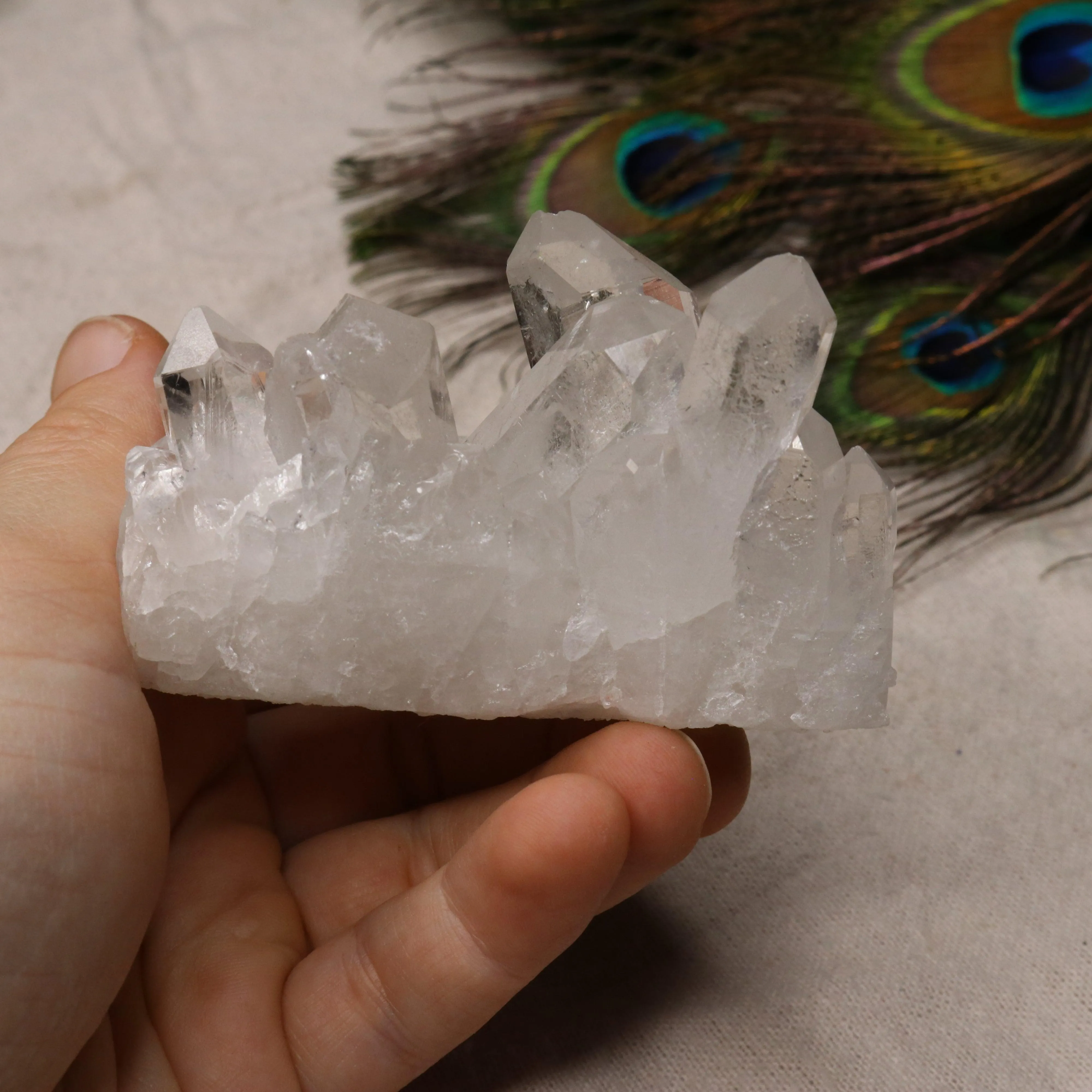 Grade A Clear Quartz Cluster from Brazil~ Super Gemmy Small Display Specimen