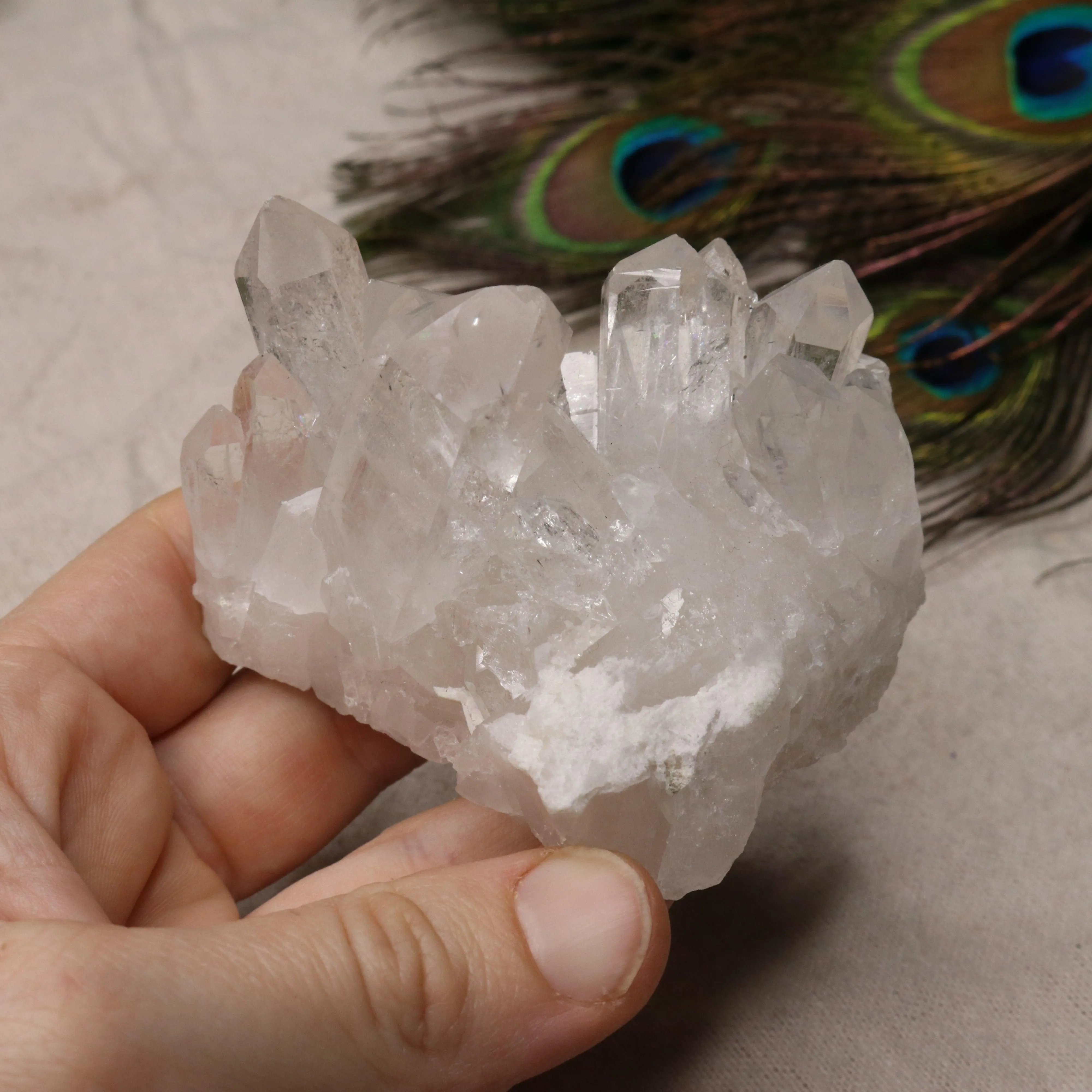 Grade A Clear Quartz Cluster from Brazil~ Super Gemmy Small Display Specimen