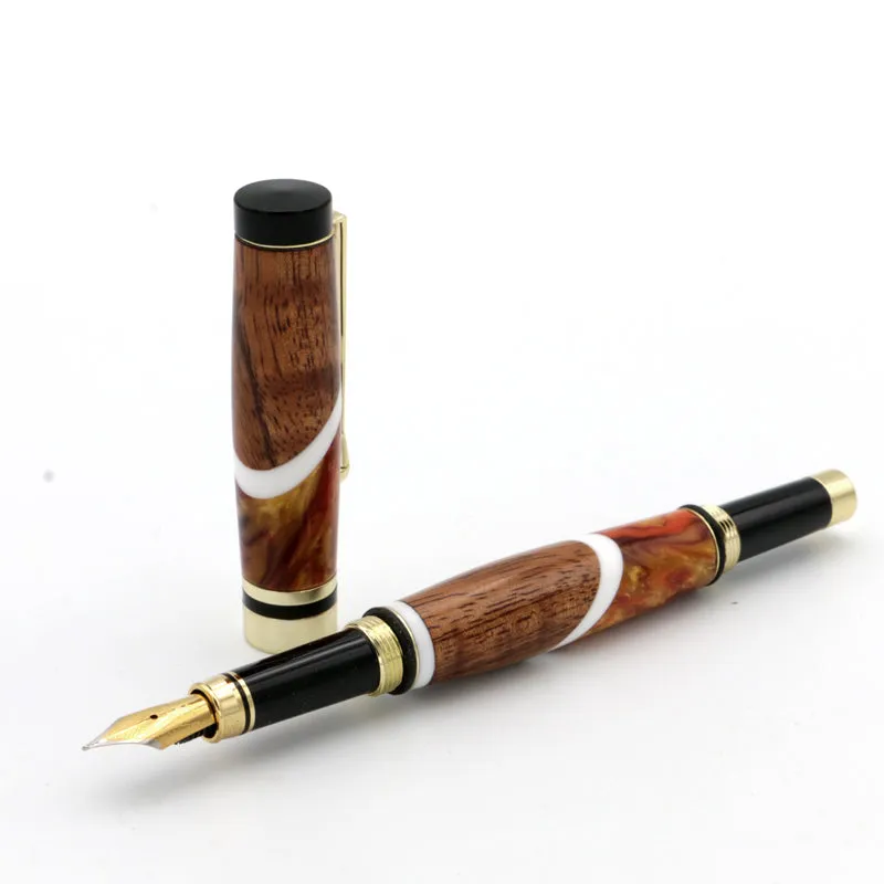 Hawaiian Koa and Resin Fountain Pen