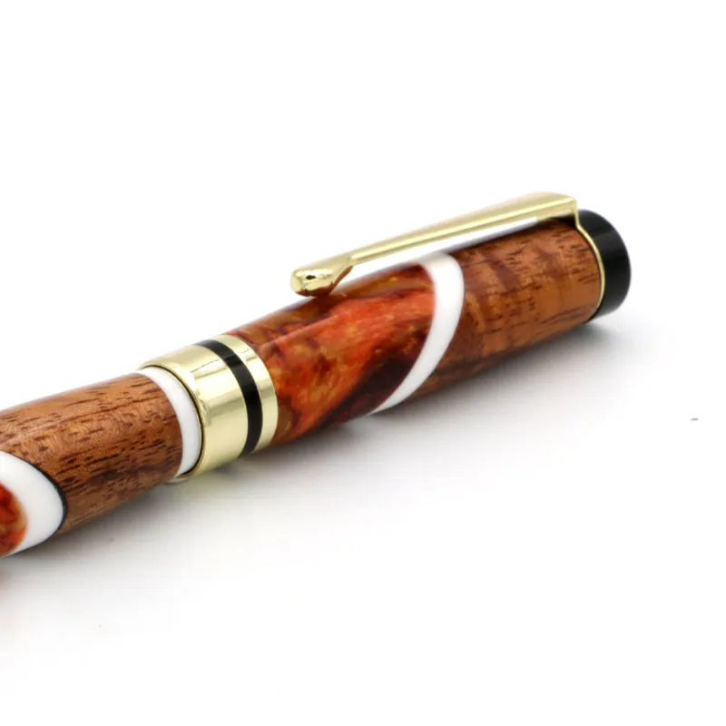 Hawaiian Koa and Resin Fountain Pen