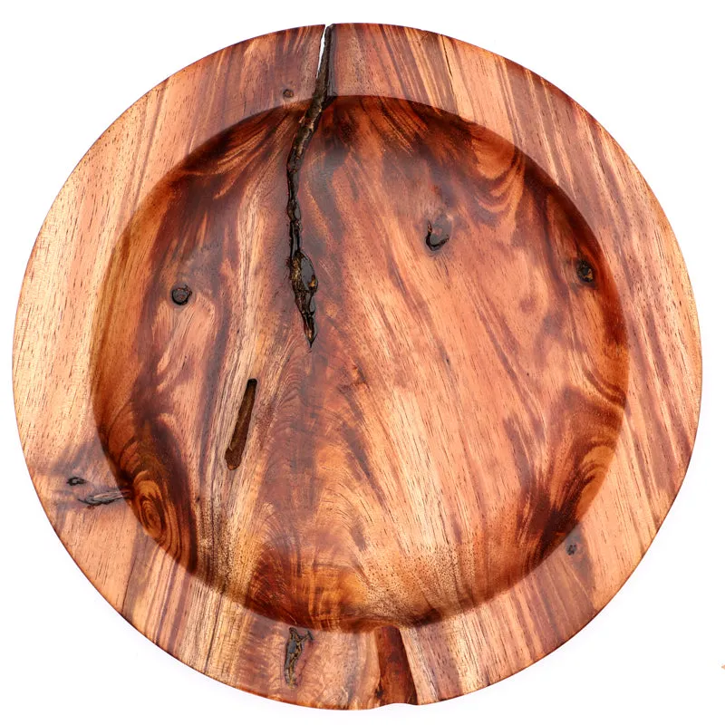 Hawaiian Koa Wood Plate #728 - Large