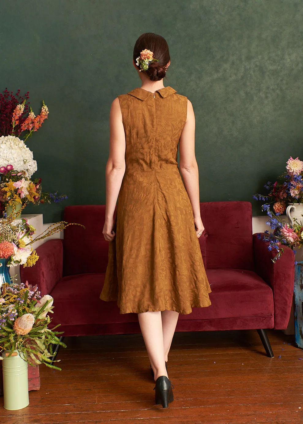 Hazel Copper Peterpan Dress