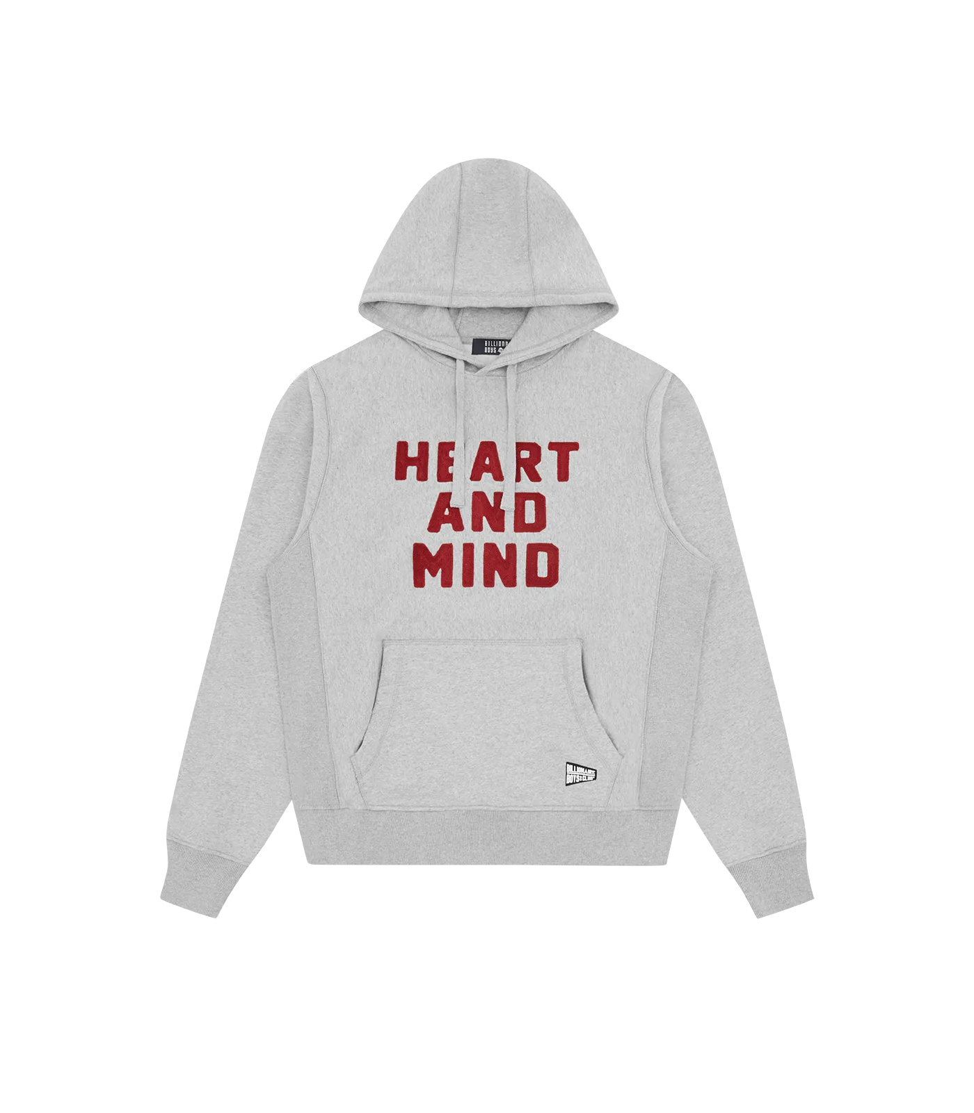 HEART AND MIND POPOVER HOOD - HEATHER GREY