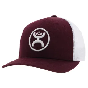 Hooey Maroon & White O Classic Cap