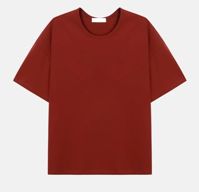 HUE  |Street Style Plain Cotton Short Sleeves T-Shirts