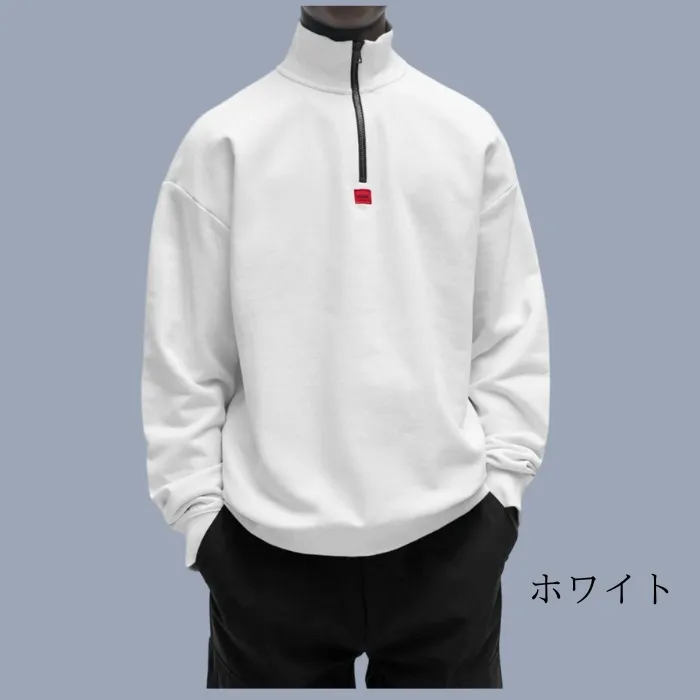 Hugo Boss  |Street Style Long Sleeves Plain Cotton Logo Sweatshirts