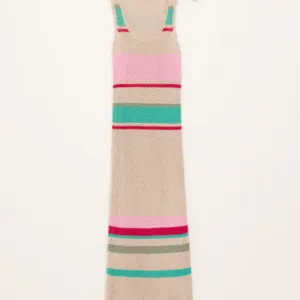 Ibiza Stripe Crochet Dress