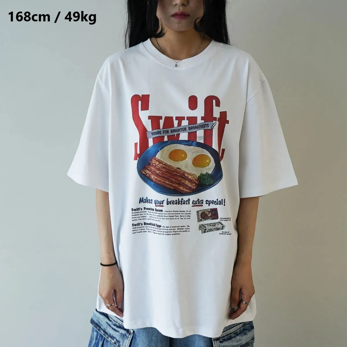 IONSEOUL  |Street Style U-Neck Cotton Logo T-Shirts