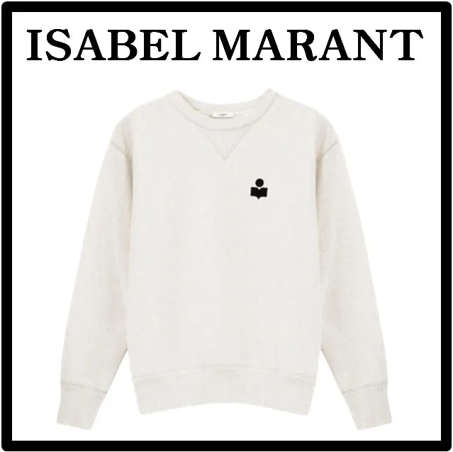 Isabel Marant  |Unisex Street Style Logo Sweatshirts