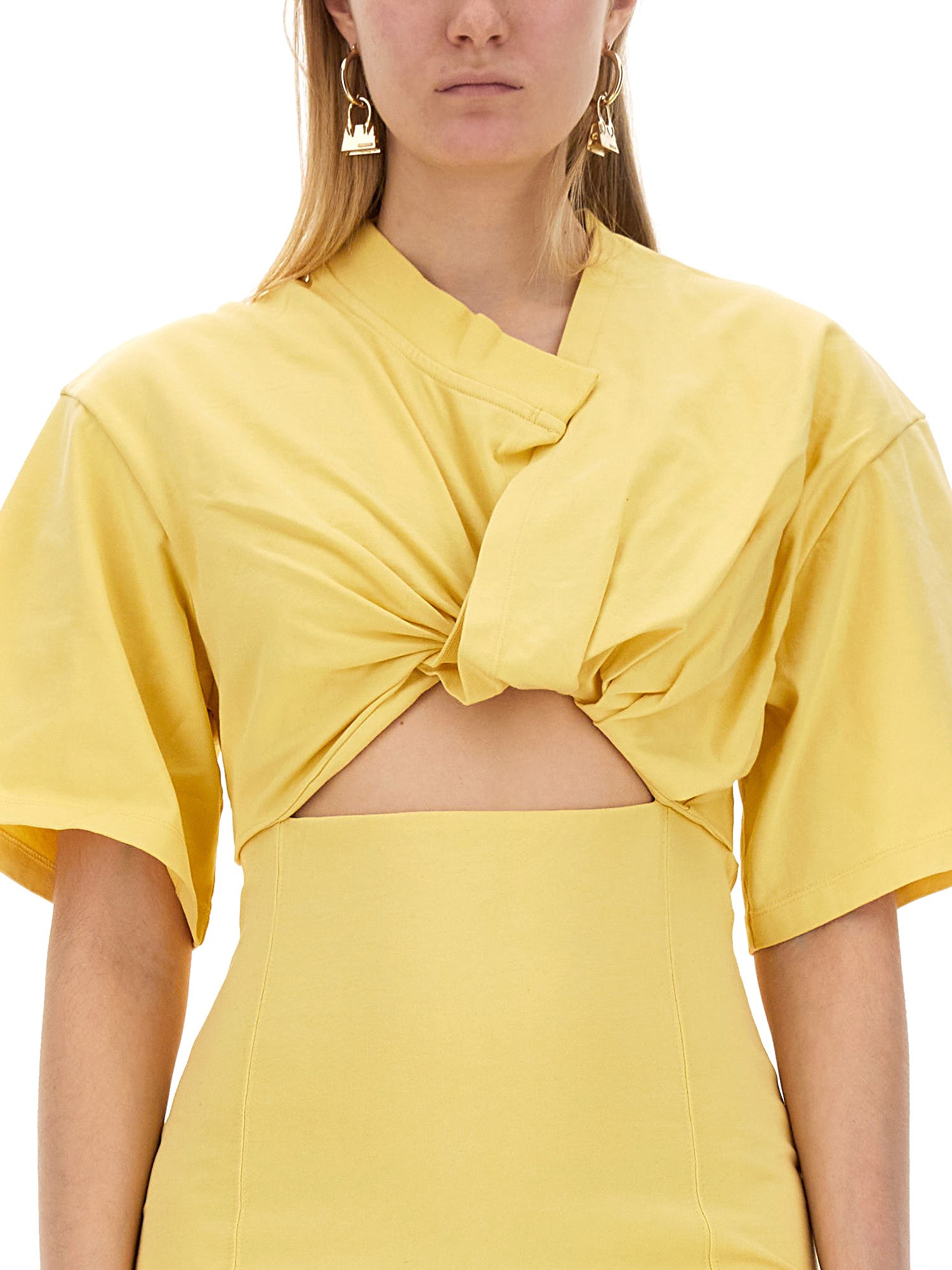 JACQUEMUS    COTTON BAHIA DRESS