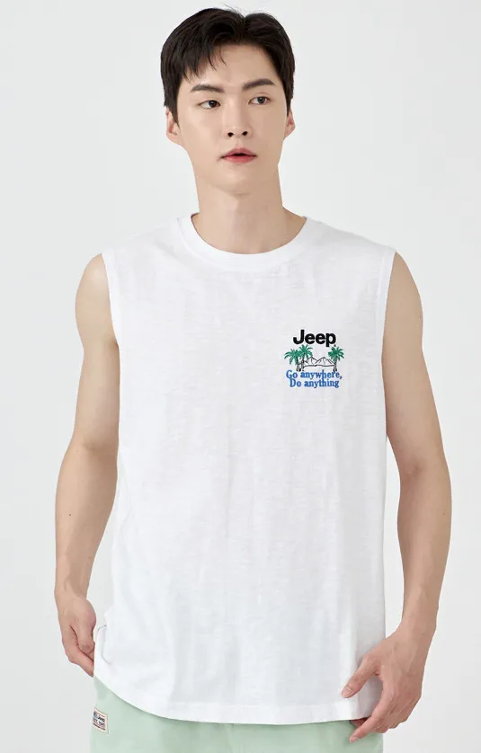 JEEP  |Street Style Logo Tanks