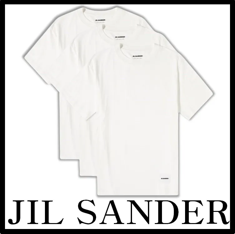 Jil Sander  |Unisex Street Style Logo Designers T-Shirts