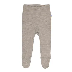 Joha Footed Baby Pants Wool Sesame Melange