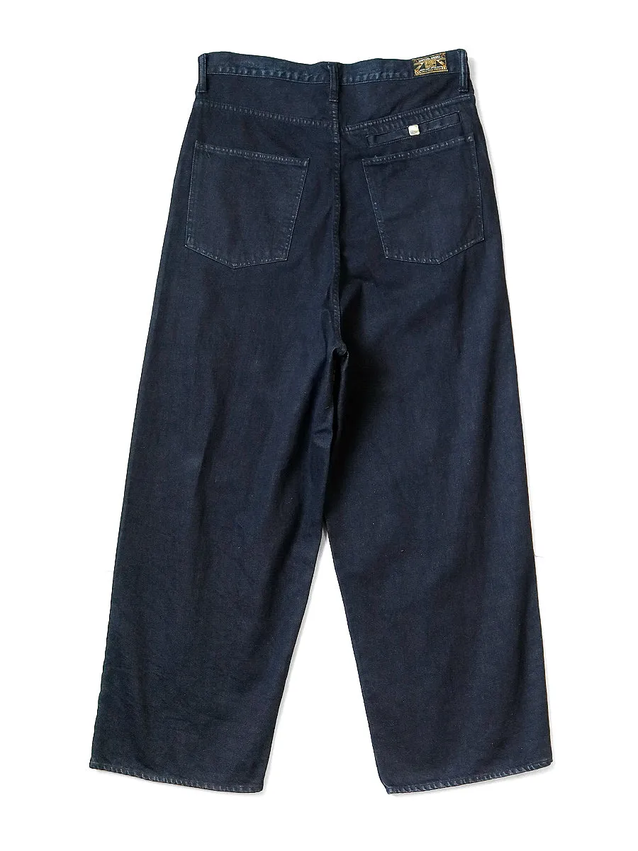 Kapital 12oz Yagasuri Jacquard Denim Port Baggy Pants